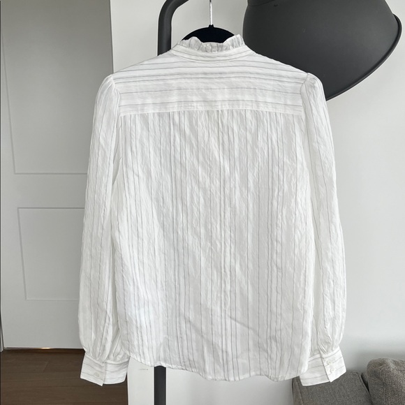 NWT Madewell Ruffle Button-Up Top (XS) - Picture 8 of 11